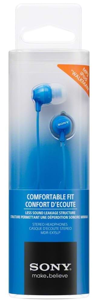 Фото - Навушники вкладиші Sony MDR-EX15LP Blue (MDREX15LPLI.AE)