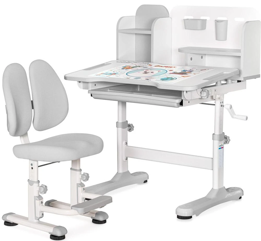 Комплект меблів шкільний Mealux Panda Grey (BD-28 G)