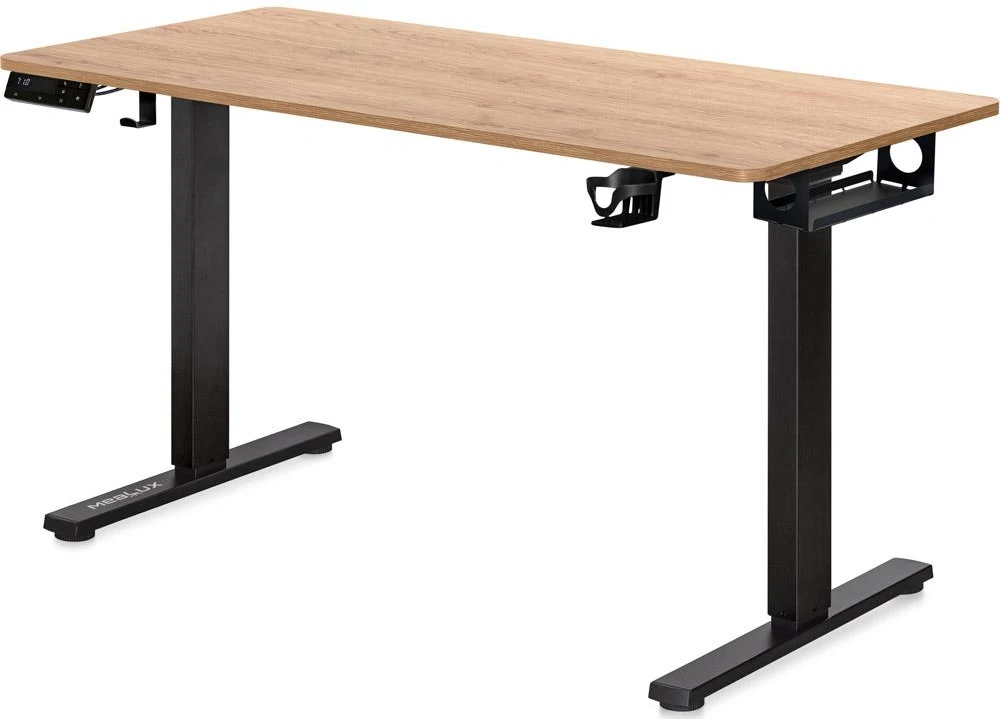 Стіл з електрорегулюванням висоти Mealux PowerDesk Duo XL Mahogany (EVO-252 Duo Mahogany/B)