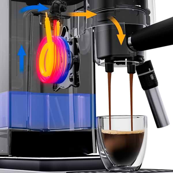 Фото - Кавоварка ріжкова WMF LUMERO Espresso Deep Black 412370071