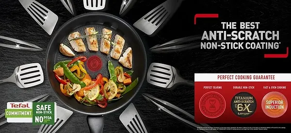 Фото - Сковорода гриль Tefal E2294074 Unlimited 26 см Гриль
