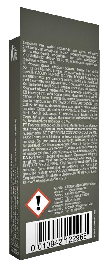 Фото - Чистящее средство для кофемашины Krups Таблетки от накипи, 10 шт. (XS300010)