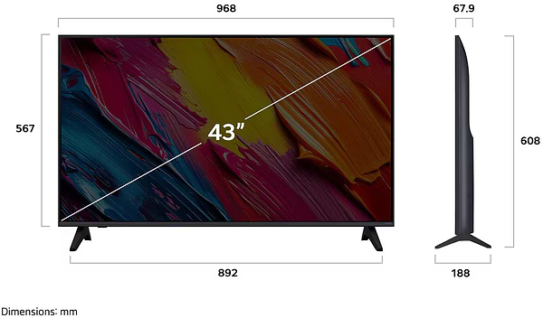 Фото - Телевізор LG 43QNED70A6A