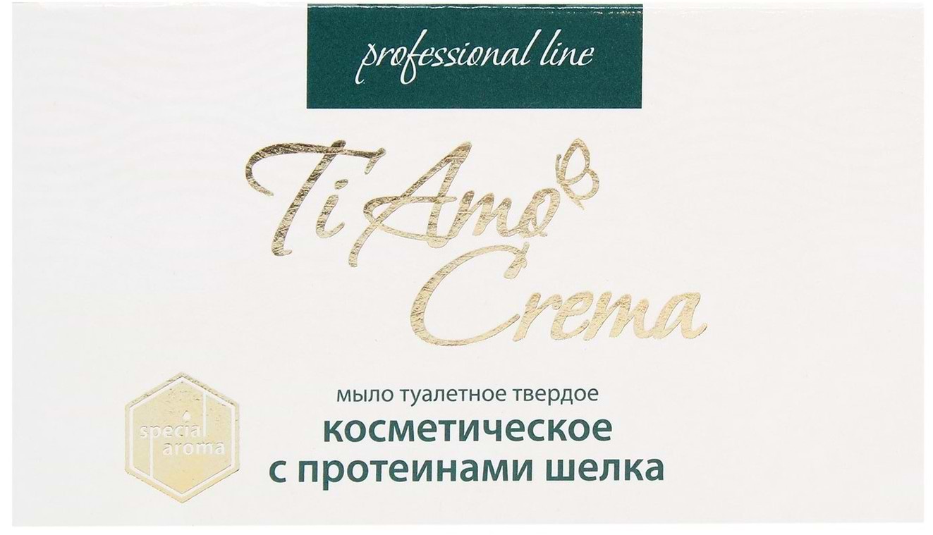 Тверде мило Ti Amo Crema с протеином шелка 115 г (4820195503874) - Фото 1