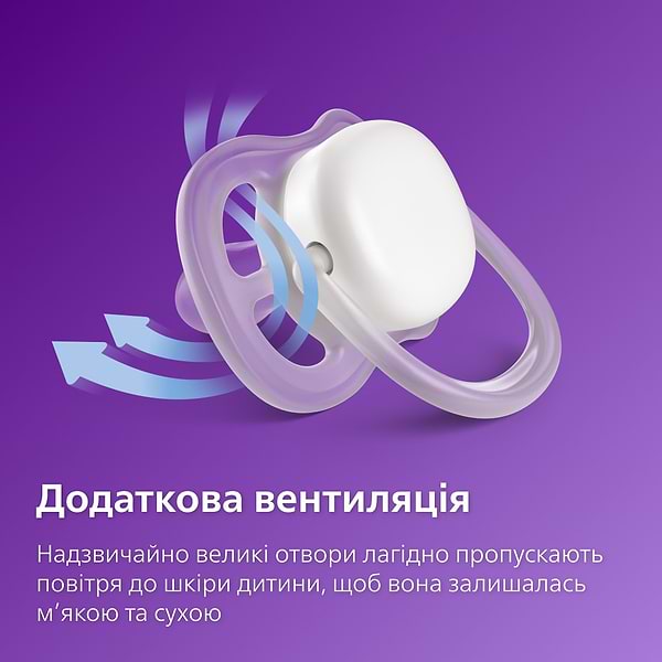 Фото - Ортодонтическая пустышка Philips Avent Ultra Air 0-6 мес (SCF085/59)