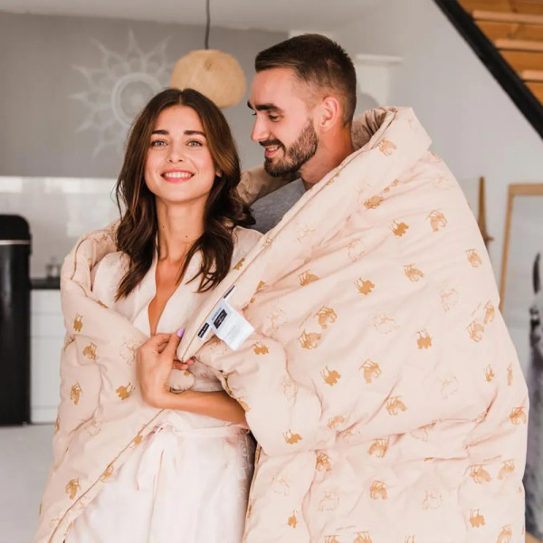 Фото - Одеяло летнее двуспальное MirSon Gold Camel Hand Made 173 172x205 см (2200000460707)