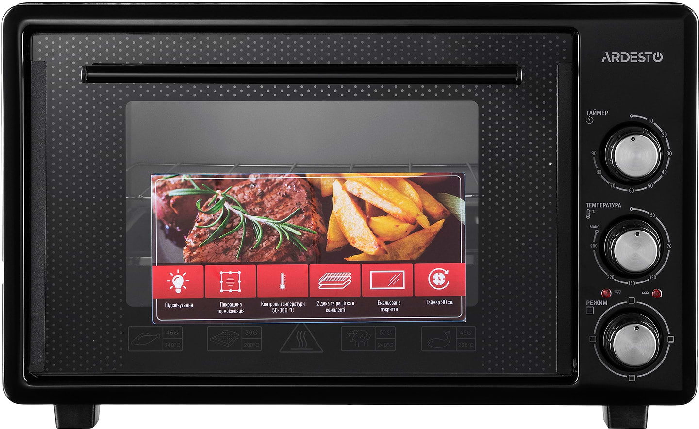 Піч електрична Ardesto MEO-S40GB Black - Фото 1