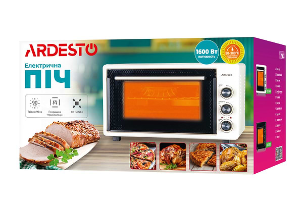 Фото - Піч електрична Ardesto MEO-S50GB Black