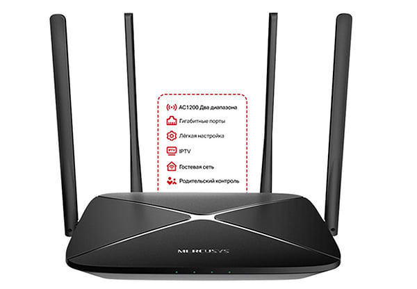 Фото - Маршрутизатор интернет WiFi5 Mercusys AC1200G