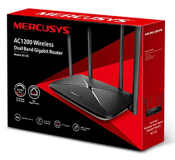 Фото - Маршрутизатор інтернет WiFi5 Mercusys AC12G