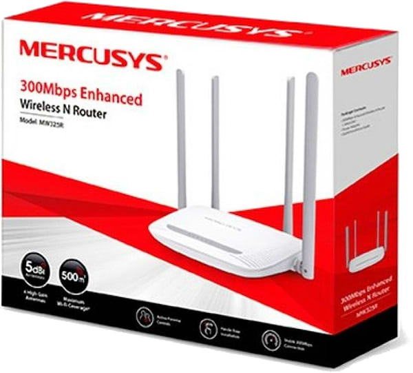 Фото - Маршрутизатор інтернет WiFi4 Mercusys MW325R
