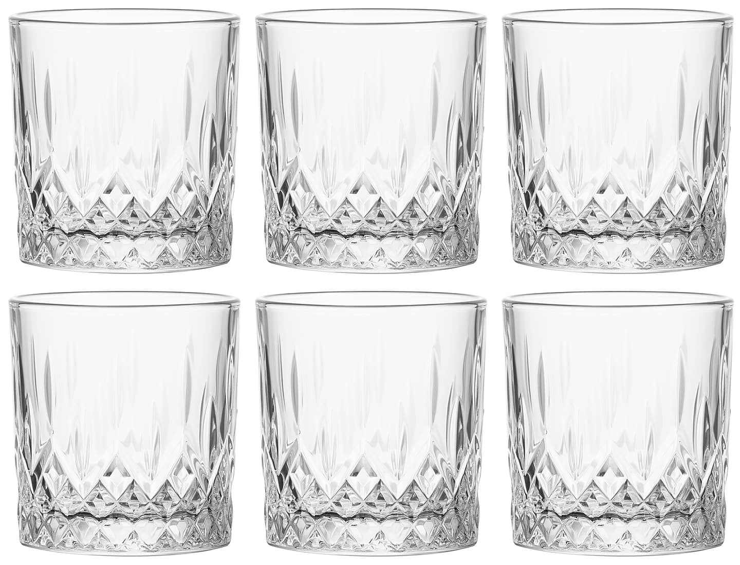 Уценка - Набор стаканов для виски Ardesto Alba 330 мл 6 шт. (AR2633WA)