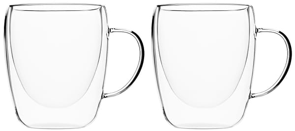 Фото - Уценка - Набор чашек с двойными стенками Ardesto 300 мл 2 шт. (AR2630GHP)