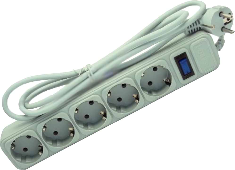 Сетевой фильтр Merlion 5 розеток 3 м (G530)