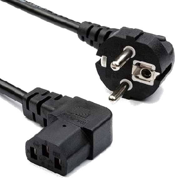 Кабель живлення Merlion C13 1.8m, 0.75 mm corner 90 (PC-186A CEE7/7-C13-CCA18)