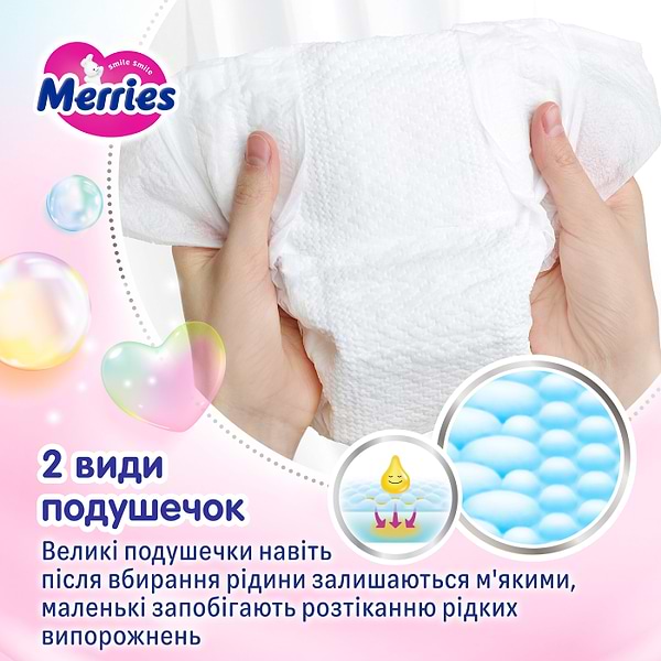 Фото - Одноразовые подгузники MERRIES Размер L (9-14 кг.), 48 шт. (439705)