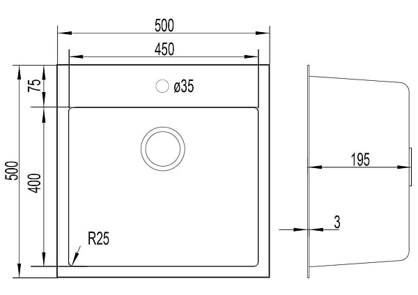 Фото - Мойка кухонная Gunter & Hauer Metter 5020 IX