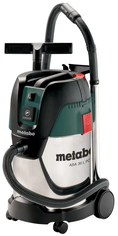 Пылесос для сухой уборки с контейнером и мешком Metabo ASA 30 L PC Inox (602015000) - Фото 1