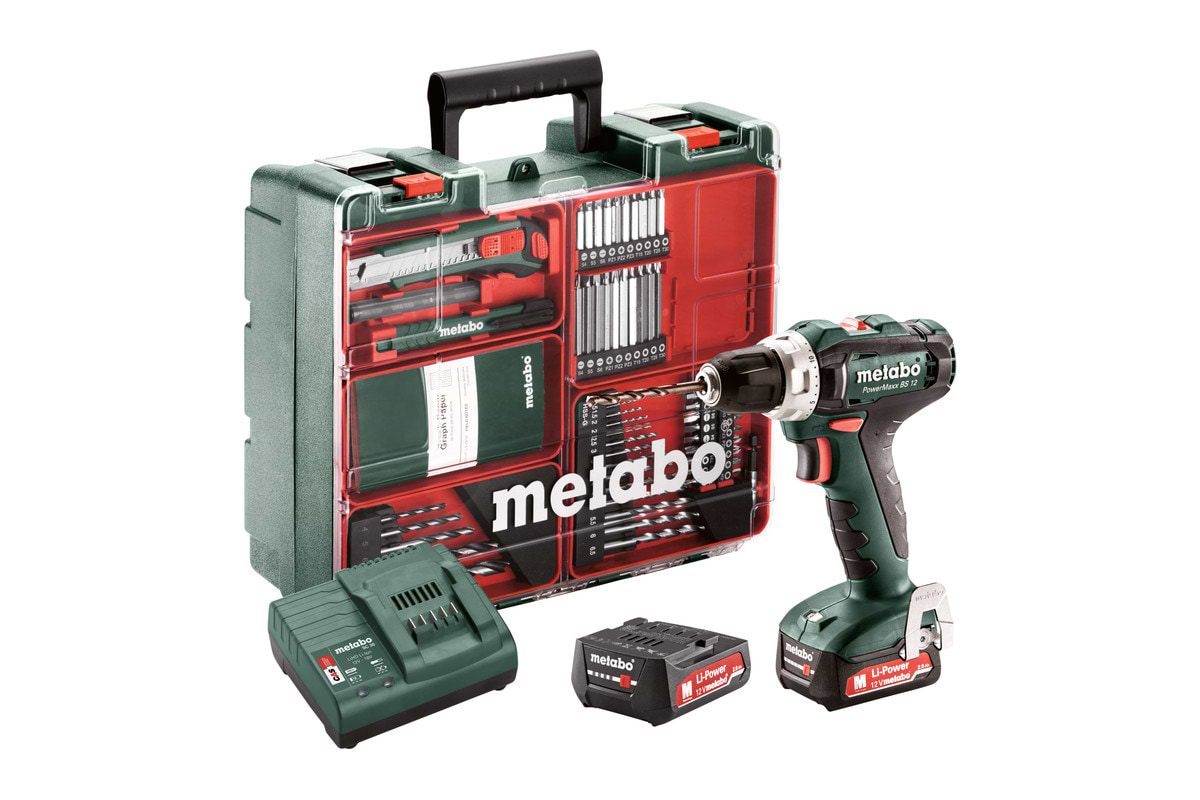 Дриль-шуруповерт Metabo PowerMaxx SB 12 Set, 2x2Ah (601036870)