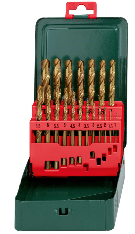 Набір свердел Metabo Promotion HSS-TiN 19 шт. (627156000)