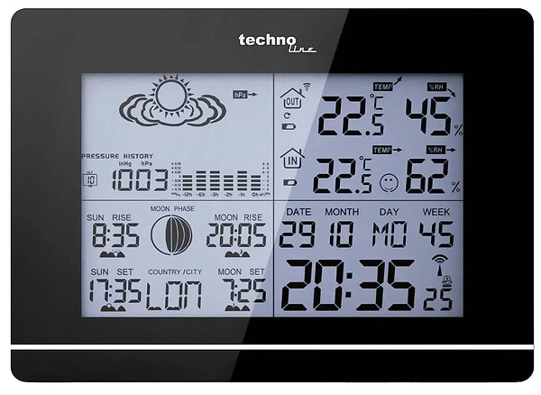Фото - Метеостанція Technoline Black (WS6750)