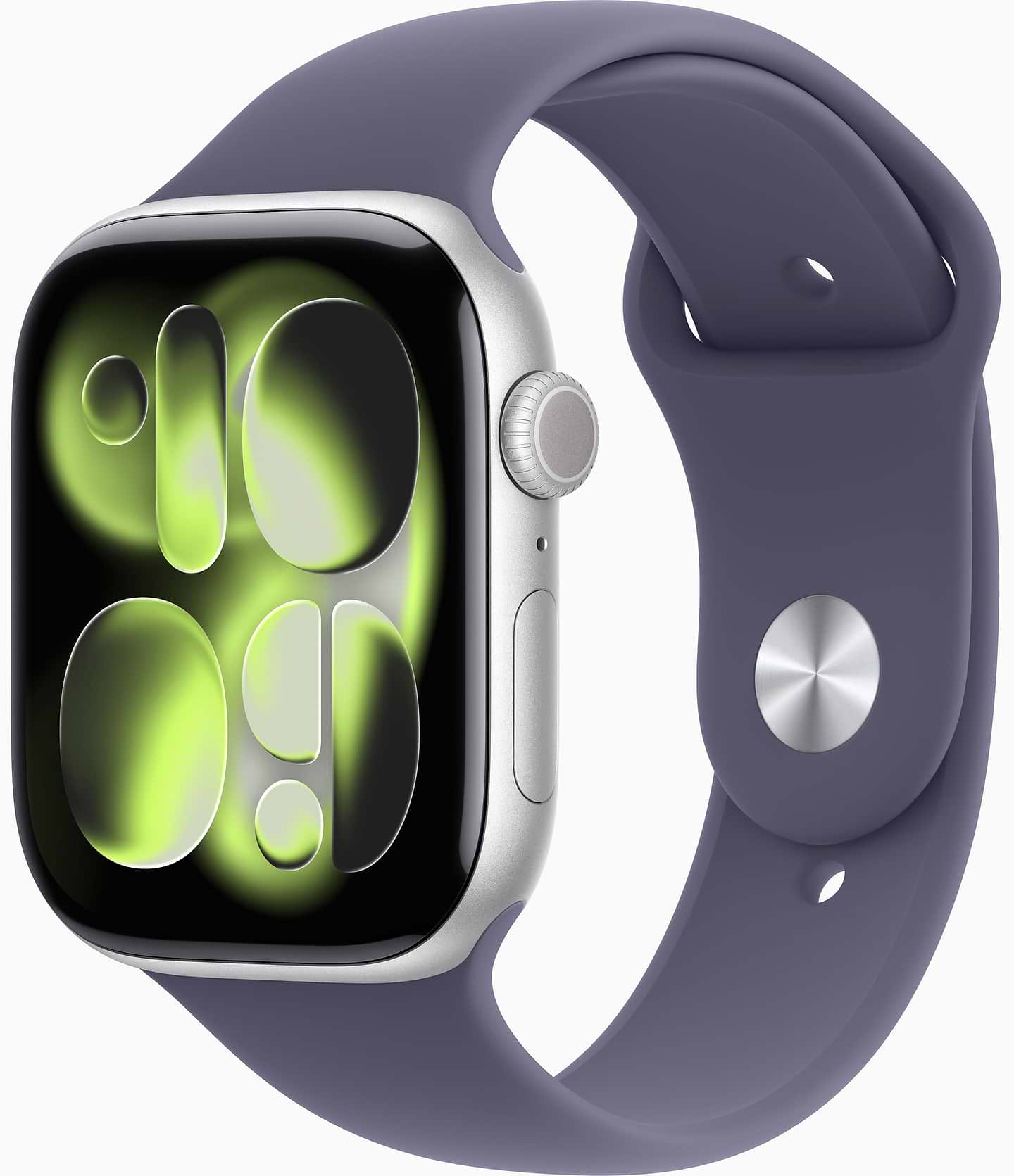 Смарт-годинник Apple Watch Series 11 GPS 46mm Silver Aluminium Case with Purple Fog Sport Band - S/M - Фото 1
