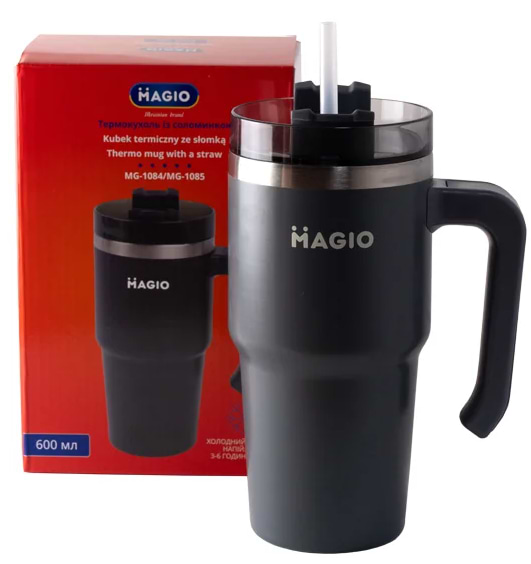Фото - Термокружка Magio MG-1085 с соломинкой