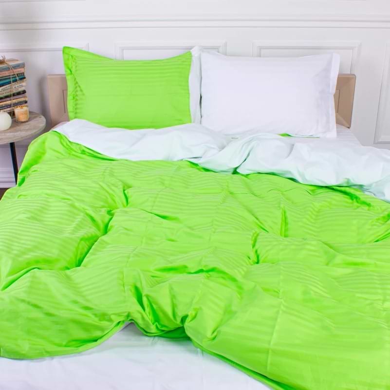 Комплект постельного белья детский MirSon 110х140 Royal Soft Stripe 30-0016 + 30-0001 Priank Сатин (2200008076375)