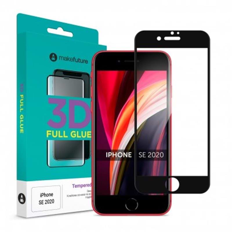 Захисне скло для смартфону MakeFuture 3D Apple iPhone SE 2020 (MGD-AISE20)