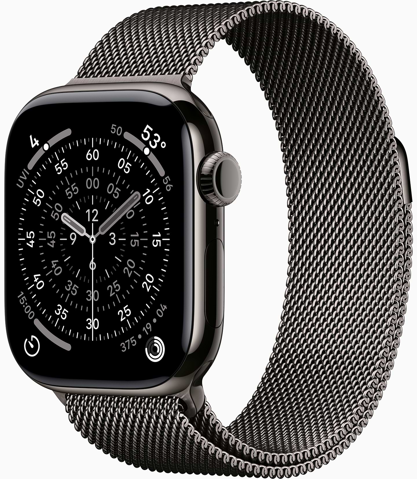 Смарт-годинник Apple Watch Series 11 GPS + eSIM 42mm Slate Titanium Case with Slate Milanese Loop - Фото 1