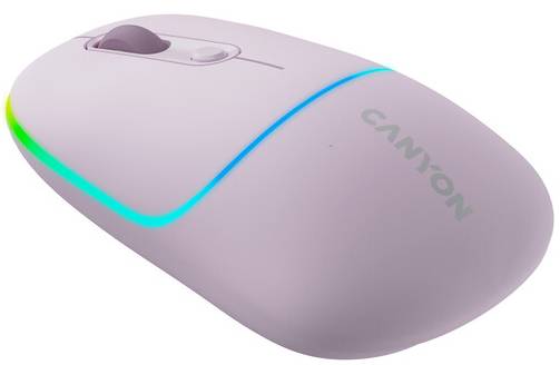 Фото - Миша бездротова Canyon MW-22 Dual Band RGB Wireless Pearl Rose (CNS-CMSW22PR)