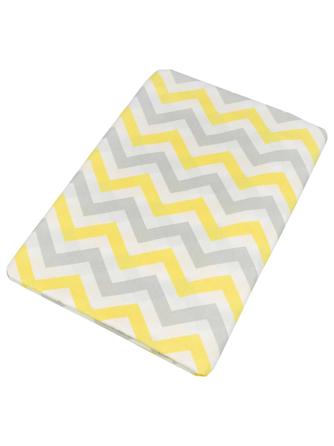 Простынь полуторная Home Line Зиг Заг 150х215 см серо-желтый (165231)