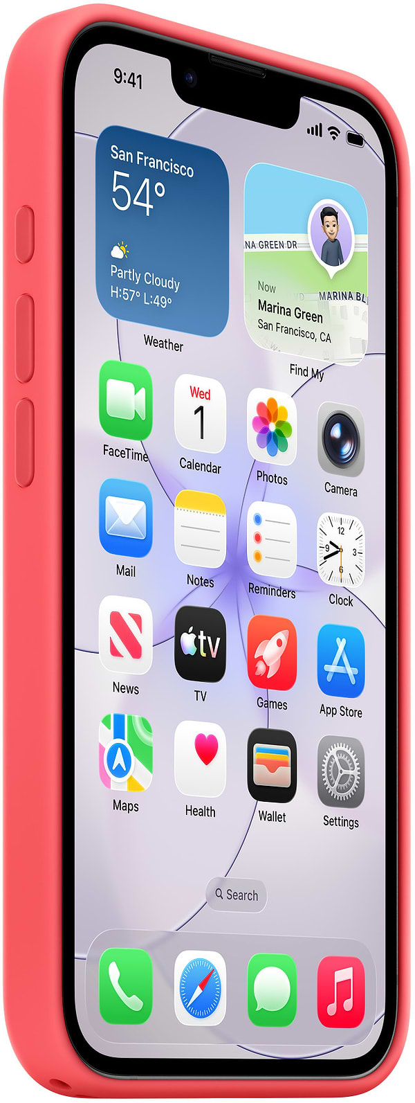 Фото - Чохол для смартфону Apple Silicone Case with MagSafe iPhone 17e Bright Guava (MHWH4ZM/A)