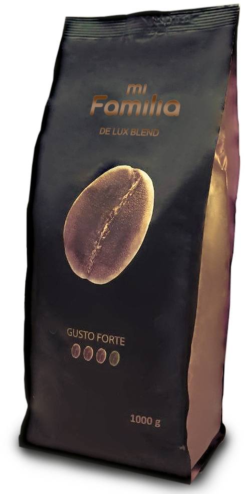 Фото - Кофе в зернах MiFamilia De Lux Blend Gusto Forte 1 кг