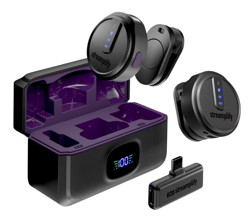 Мікрофон для смартфона Streamplify MIC GO-48-WL Black (SPML-MG1C051.11)