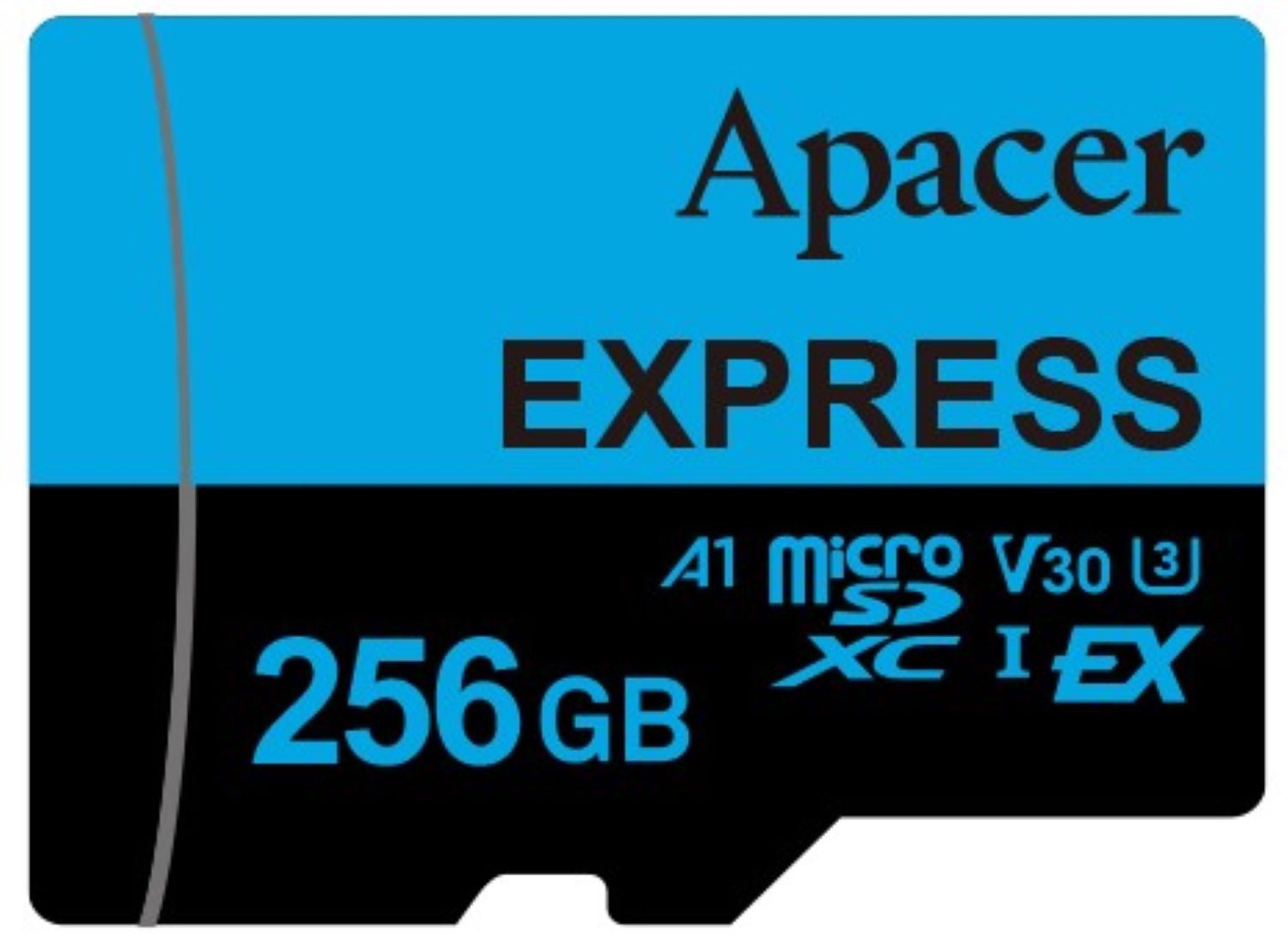 Карта пам'яті Apacer microSDXC Express UHS-I U3 V30 A1 256GB (AP256GMCEXG3X17-RA)