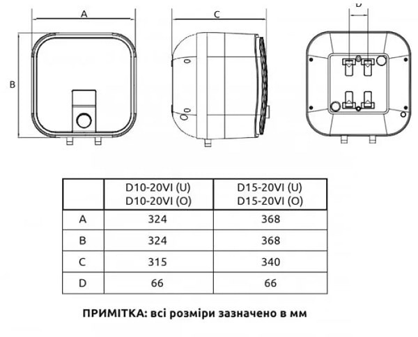 Фото - Водонагрівач Midea D10-20VI(U)