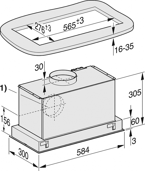 Фото - Вытяжка встраиваемая Miele DA 2360