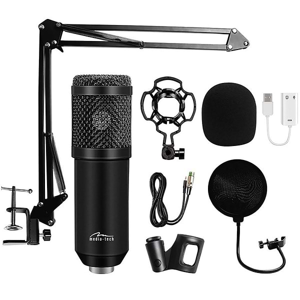 Фото - Мікрофон до комп'ютера Media-Tech XLR USB Black (MT397K)