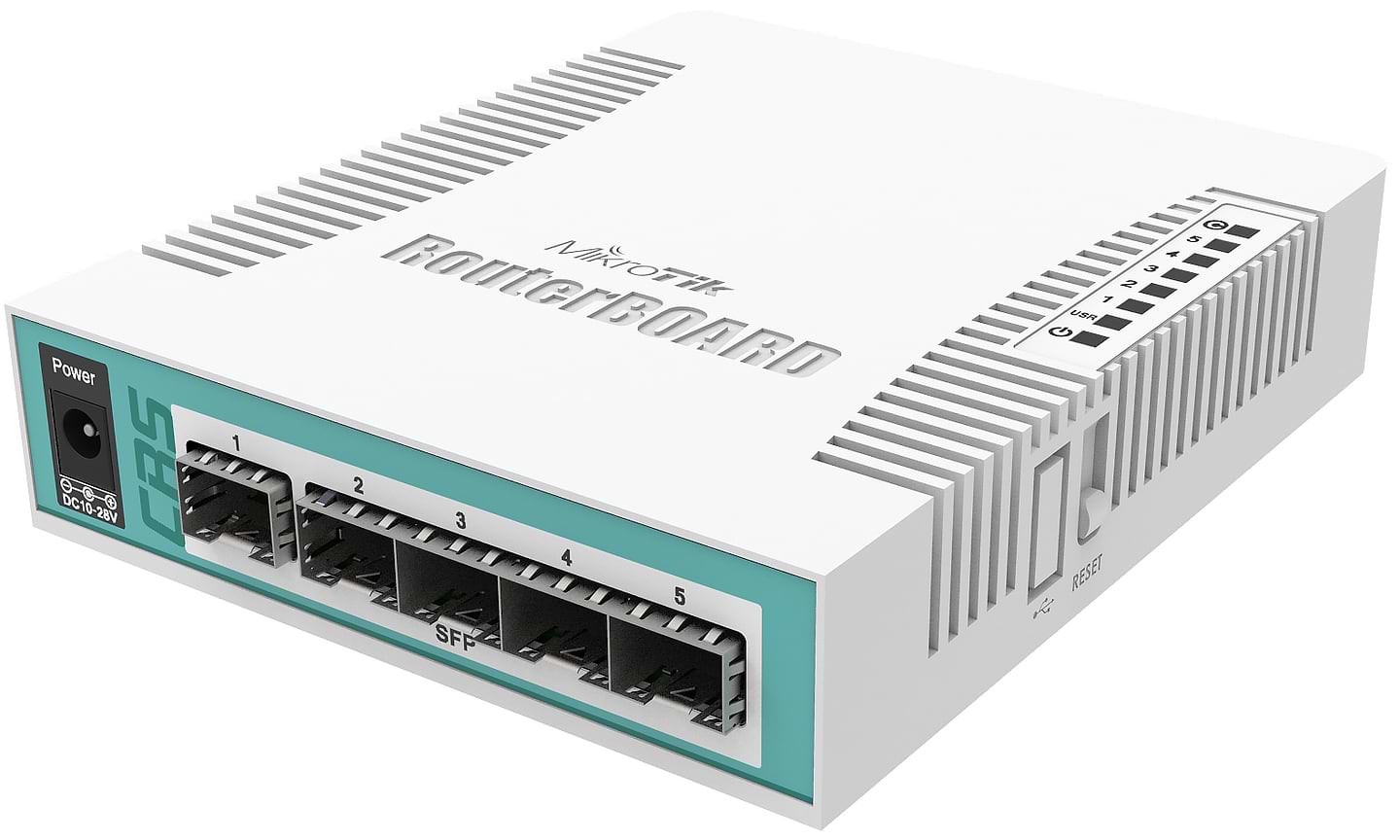 Коммутатор локальної мережі (Switch) MikroTik CRS106-1C-5S - Фото 1