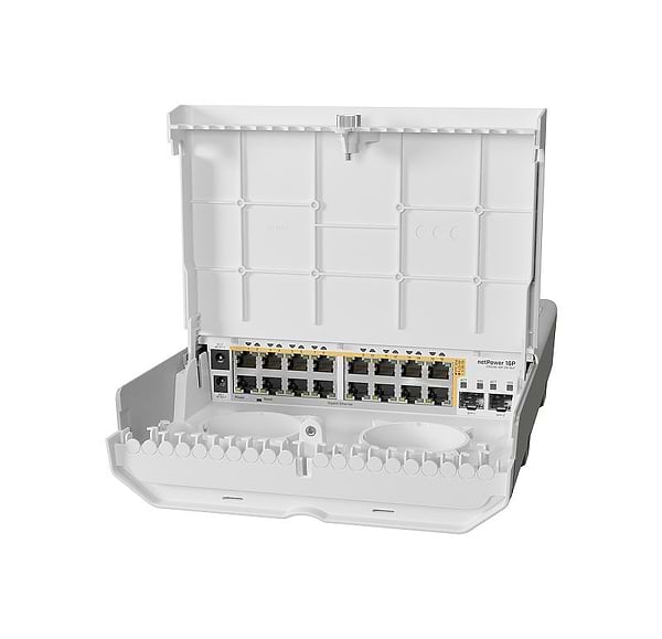 Фото - Коммутатор локальної мережі (Switch) MikroTik CRS318-16P-2S+OUT