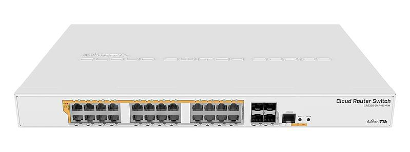 Коммутатор локальної мережі (Switch) MikroTik CRS328-24P-4S+RM - Фото 1