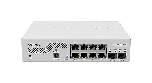 Фото - Коммутатор локальной сети (Switch) MikroTik CSS610-8G-2S+IN