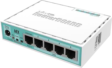 Фото - Маршрутизатор интернет LAN MikroTik RB750GR3 hEX