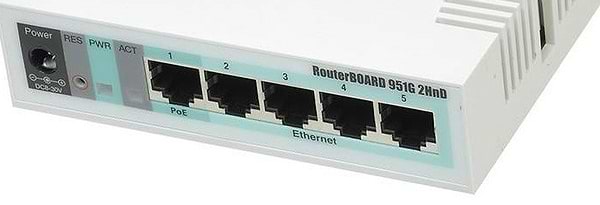 Фото - Маршрутизатор интернет WiFi4 MikroTik RB951G-2HnD
