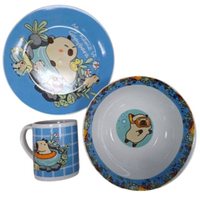 Набор детский 3 пр. Milika Capybara 3 пр. (M0690-Zibo9Capybara)