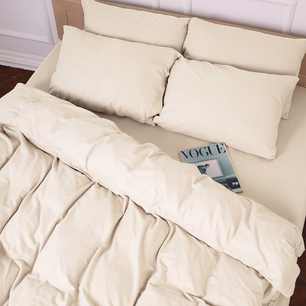 Комплект постельного белья MirSon 007 Milk 2x143x210 см (2200009650697)