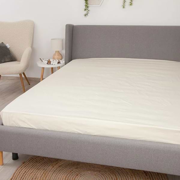 Фото - Простынь односпальная ТЕП ВДОХНОВЕНИЕ с резинкою 120х200 см Milky (2-04015_29459)