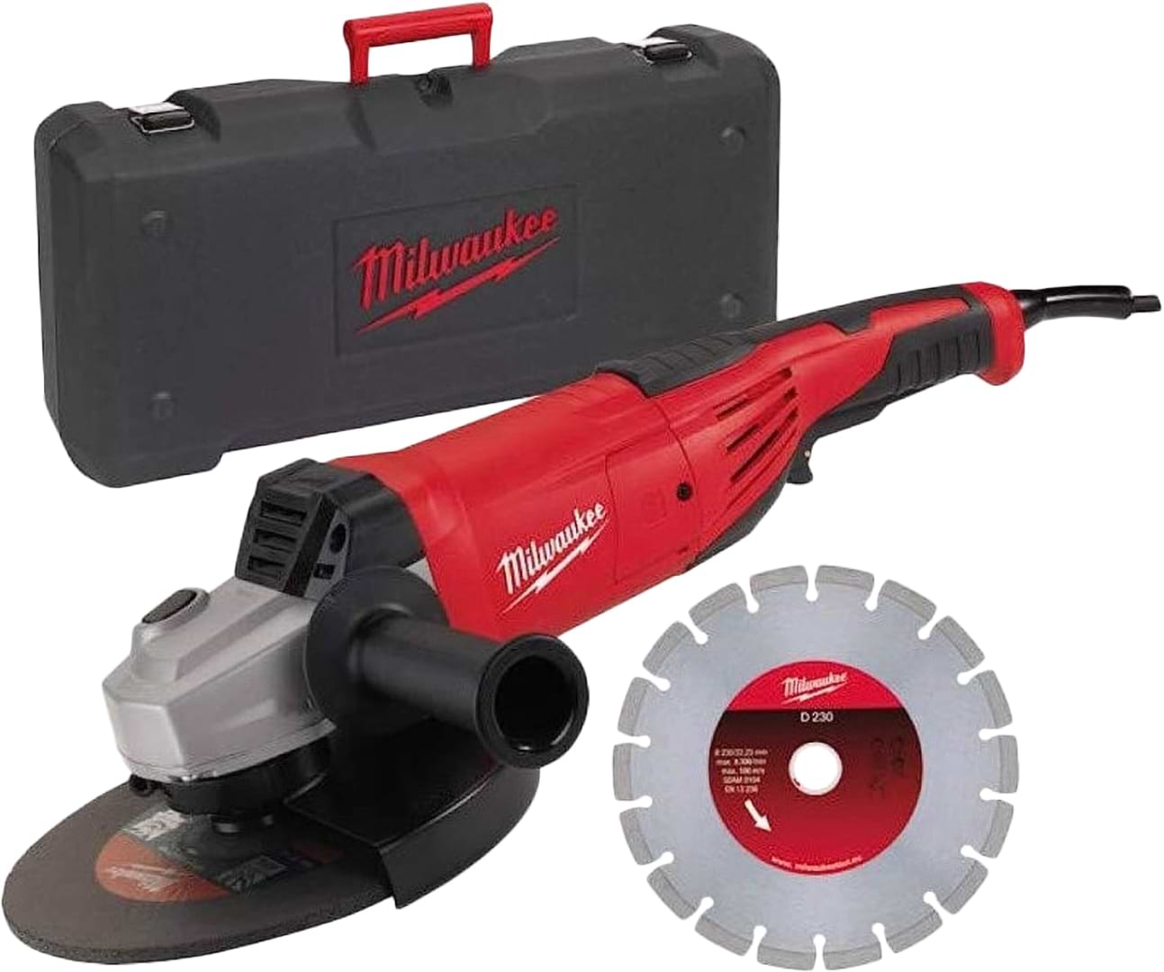 Болгарка Milwaukee 230 мм AG22-230DMS-DSET (4933440292)