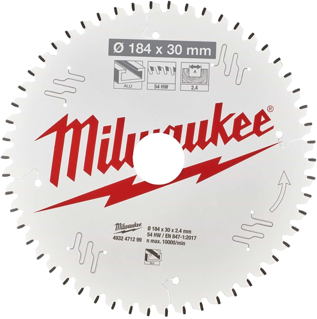 Диск пильний Milwaukee Alu PFTE 184х30х2.4 мм (4932471299)